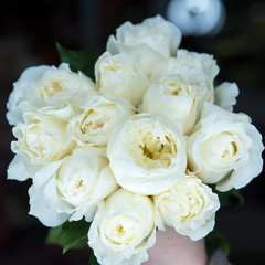 Beautiful bouquet of bright and colorful flowers