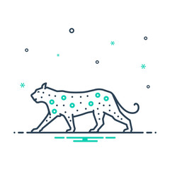 Mix icon for leopard