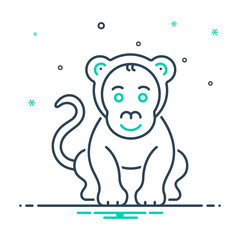 Mix icon for monkey