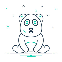 Mix icon for panda