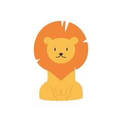 cute lion animal vector
