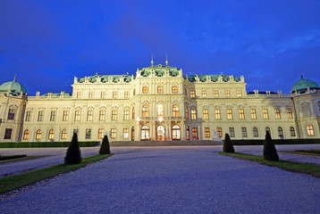Naklejka premium Upper Belvedere Palace in Vienna