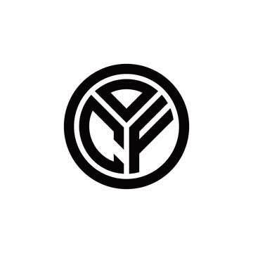 recommend clip art: CF monogram logo with circle outline design template