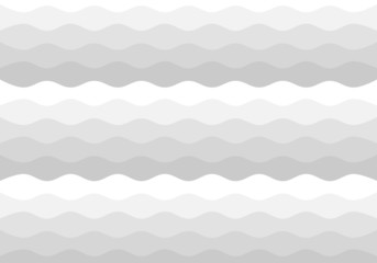Abstract pattern white gray waves tone background vector.