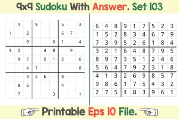 Advance Sudoku Puzzle Games Easy to Hard with Answer