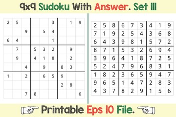 Advance Sudoku Puzzle Games Easy to Hard with Answer