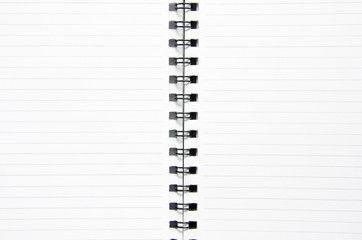 Spiral notebook isolated on white background