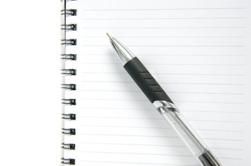 A Pen on notebook.
