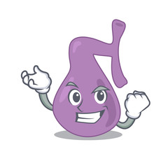 A funny cartoon design concept of gall bladder with happy face