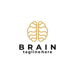 brain logo icon vector isolated