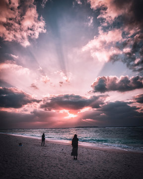 沖縄の夕焼け。初夏。