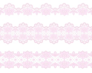 set of lace borders