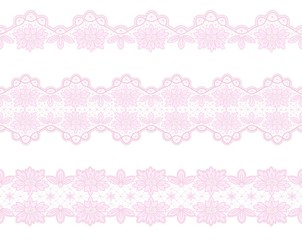 set of lace borders
