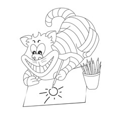 The head of a panther cat. Zentangle. Coloring page. Print. Vector illustration