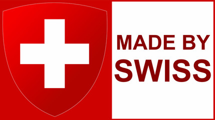 National Emblem of Switzerland. Coat of arms. Vector illustration