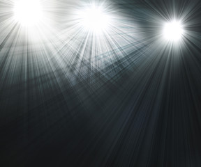 three spotlights
