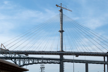 Bridge construction close-up