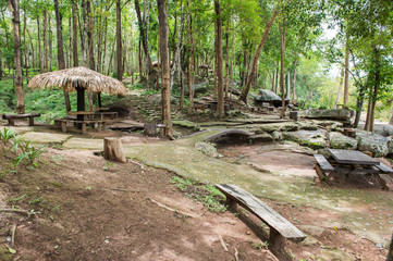 Pavilion in Nature Park Landscape