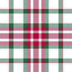 Pixel background vector design. Modern seamless pattern plaid. Square texture fabric. Tartan scottish textile. Beauty color madras ornament.