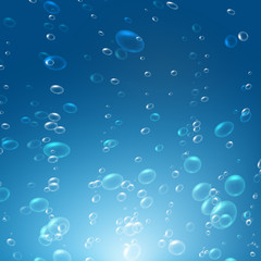 bubbles under the water