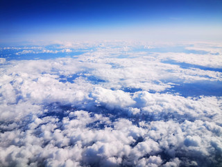 Fototapeta na wymiar clouds and sky from the aircraft