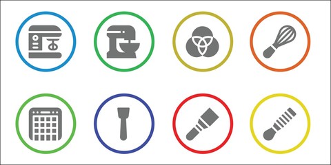Fototapeta premium Modern Simple Set of mixing Vector filled Icons