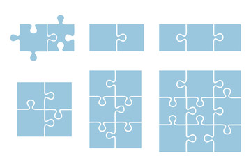 Jigsaw puzzle pieces background.