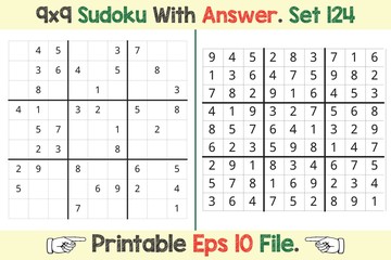 Advance Sudoku Puzzle Games Easy to Hard with Answer