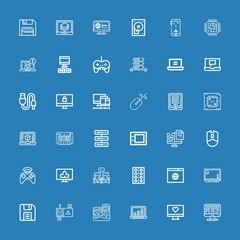 Editable 36 pc icons for web and mobile