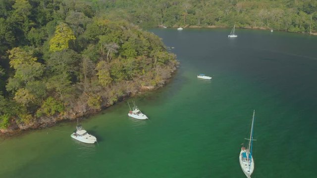 Scotland Bay is only accessible by boats and is a favorite camping spot for persons from Trinidad