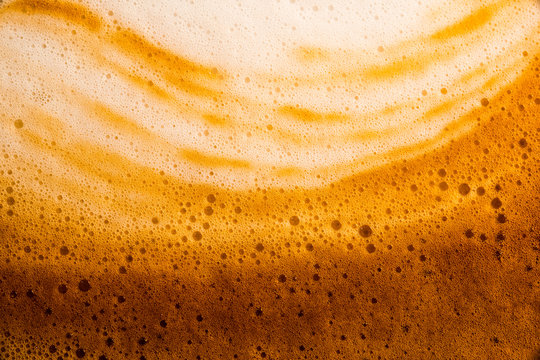 bubble Milk and coffee froth,Coffee in a glass,Milk and coffee close-up