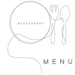 Restaurant menu background design, vector illustration