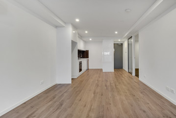 Empty and unfurnished brand new apartment