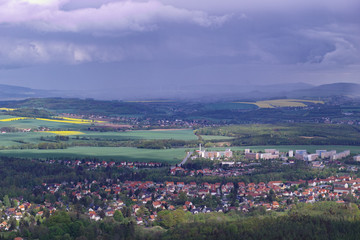 view to Olbersdorf from toepfer mountain