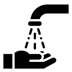 Hand washing icon, ramadan festival related vector
