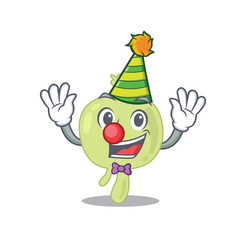 smiley clown lymph node cartoon character design concept