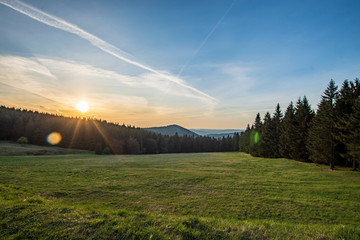 Der Tag beginnt im Thüringer Wald