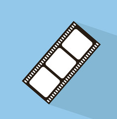 Fototapeta premium filme roll with long shadow