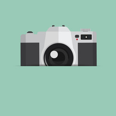 vintage camera with copy space