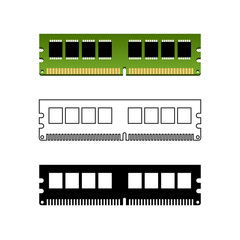 RAM memory module icon