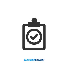 Clipboard Checklist Icon Design Vector