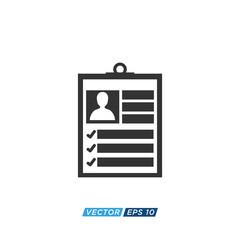 Clipboard Checklist Icon Design Vector