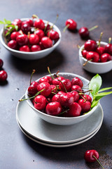 Close up image of sweet cherry