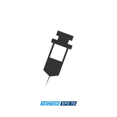 Syringe Icon Design Vector Template