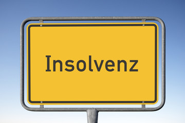 Ortstafel, Insolvenz