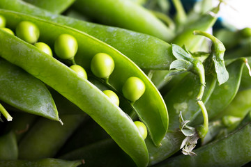 Fresh green peas