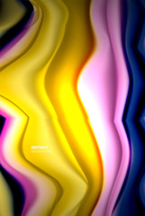 Obraz na płótnie Canvas Liquid gradients abstract background, color wave pattern poster design for Wallpaper, Banner, Background, Card, Book Illustration, landing page