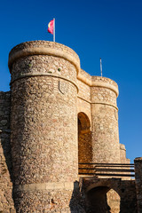 Entrance towers at the gate of the wall