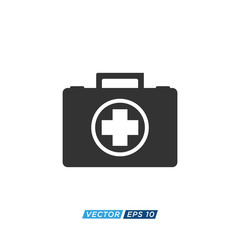 First Aid Kit Icon Design Vector