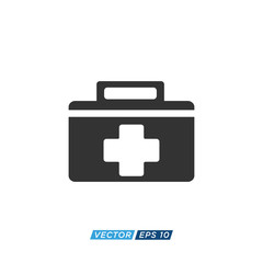 First Aid Kit Icon Design Vector